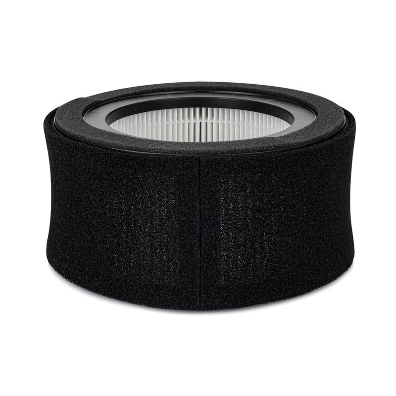 Crane فلتر استبدال جهاز تنقية الهواء الأصلي من كرين لطراز EE-5067، فلتر HEPA استبدال لطراز HS-1944، عبوة من 1، ترشيح ثلاثي المراحل لتحسين جودة الهواء الداخلي - Image 3